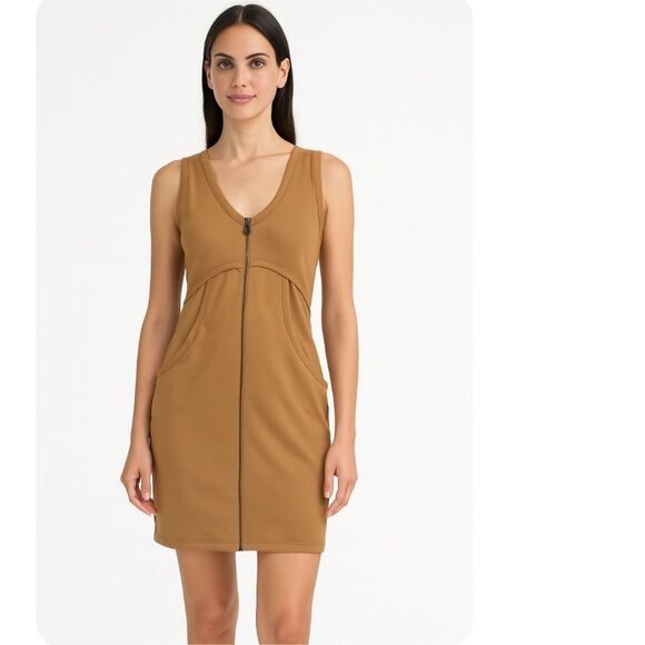 T by Alexander Wang Full Zip Knee Length Bodycon Dress Small - Picture 1 of 7